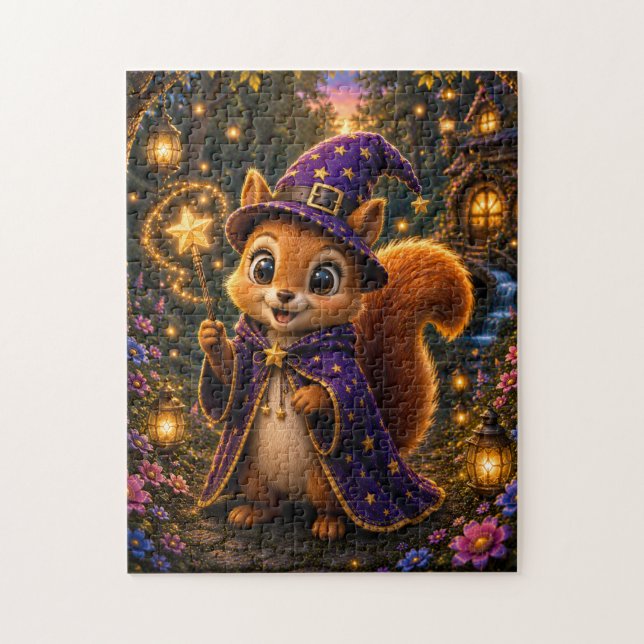 Magical Squirrel Wizard Jigsaw Puzzle (Vertical)