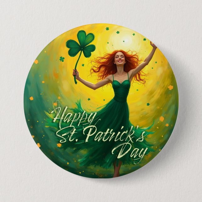 Magical St. Patrick's Day 7.5 Cm Round Badge (Front)