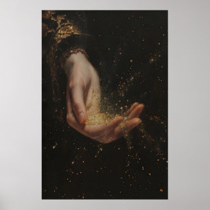 Magical Stardust Vintage Celestial Art Printable Poster