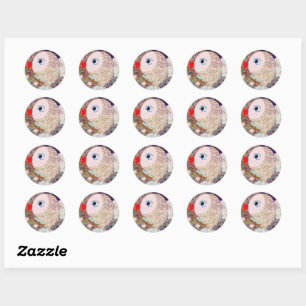 Magical Starry Fish Kids Birthday Classic Round Sticker