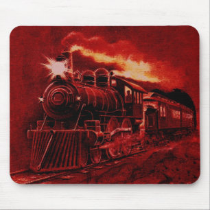 Magical Steam Engine Victorian Train Mouse Mat