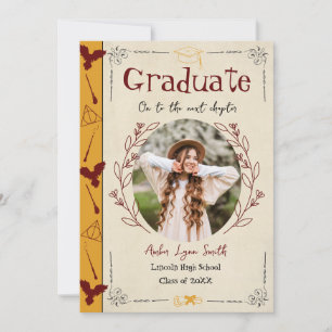 Magical Story Book Graduation Invitation