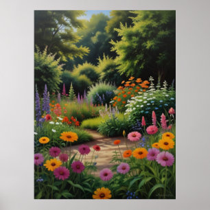 Magical Summer Garden Acrylic Poster