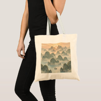 Magical Sunrise in Raja Ampat Vintage Style Tote Bag
