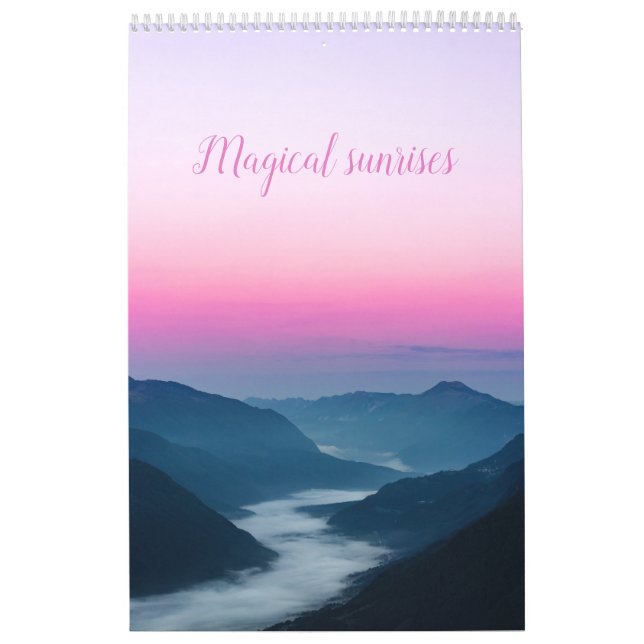 Magical sunrises landscape photo calendar (Cover)