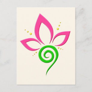 Magical Swan During a Summer Shower Postcard