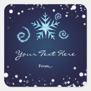 Magical Swirl Winter Wonderland Snowflake Sticker