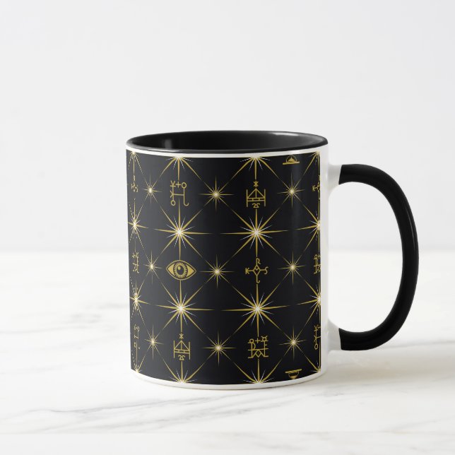 Magical Symbols Pattern Mug (Right)