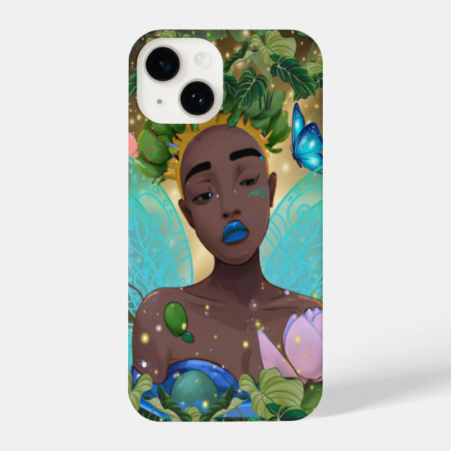Magical Tale of an African American Black Fairy iPhone Case (Back)