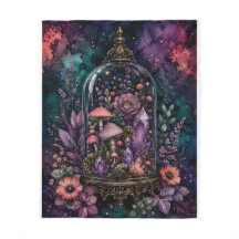 Magical Terrarium Crystal and Mushroom Whimsigoth