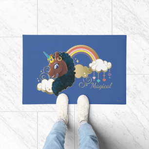Magical the Unicorn Rainbow & Clouds Design Doormat