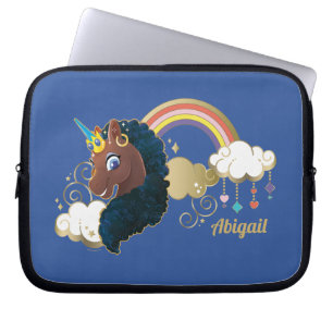 Magical the Unicorn Rainbow & Clouds Design Laptop Sleeve