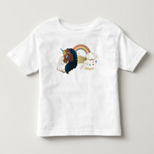 Magical the Unicorn Rainbow & Clouds Design Toddler T-Shirt