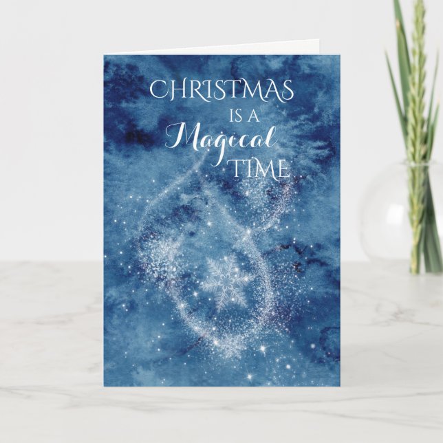Magical Time Christmas Holiday Card (Front)