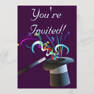 Magical Top Hat Invitation
