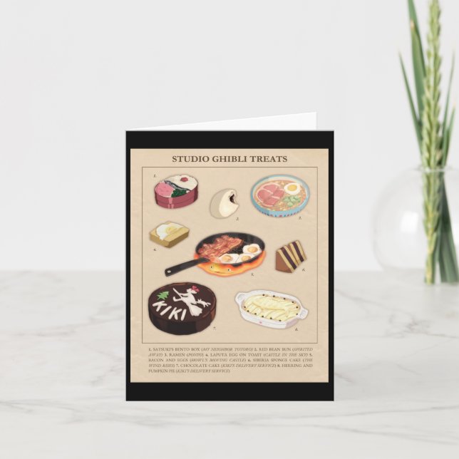 Magical Treats Food From Studio Ghibli Films Stick Card (Front)