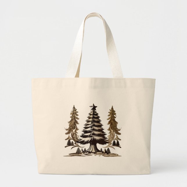 Magical Tree Large Tote Bag (Front)