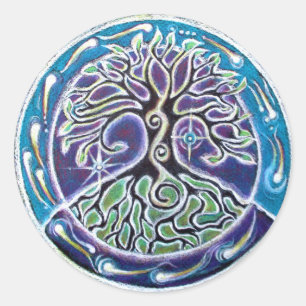 Magical Tree of Life  Mandala Sticker