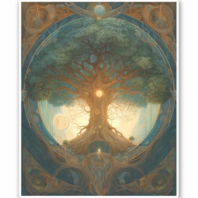 Magical Tree Of Life Surreal Nature Art (Front)