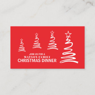 Magical Trees, Christmas Party Ticket Invitation
