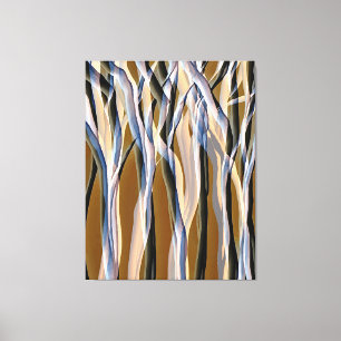 Magical Trees Forest Nature Abstract Original Art Canvas Print