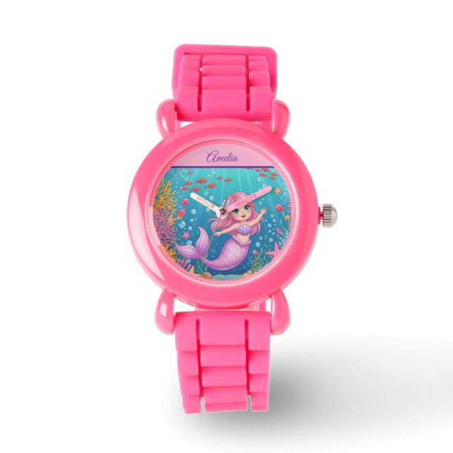Magical Underwater Mermaid Kids Watch (Front)