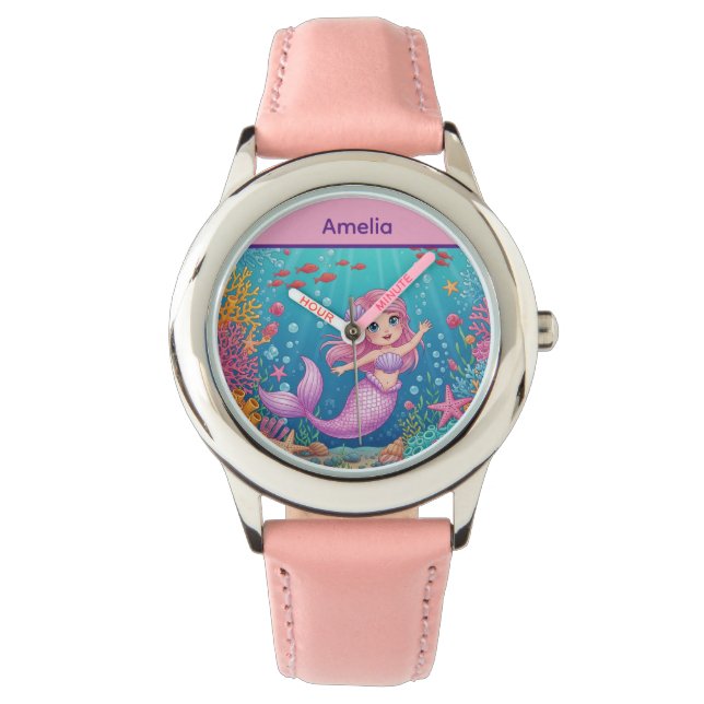 Magical Underwater Mermaid Kids Watch (Front)