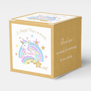 Magical Unicorn 00th Birthday Favour Box