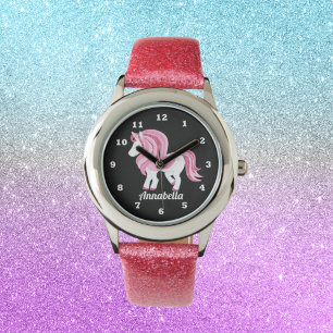 Magical Unicorn add name girls watch