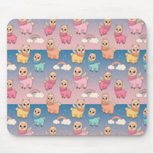 Magical Unicorn and Stars Pattern Design Mouse Mat