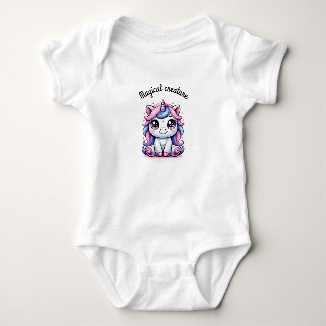 Magical unicorn baby bodysuit (Front)