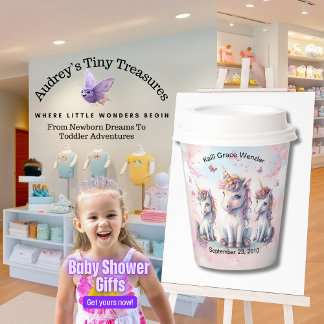Magical Unicorn Baby Shower Paper Cups