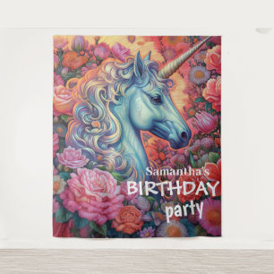 Magical Unicorn Backdrop Tapestry