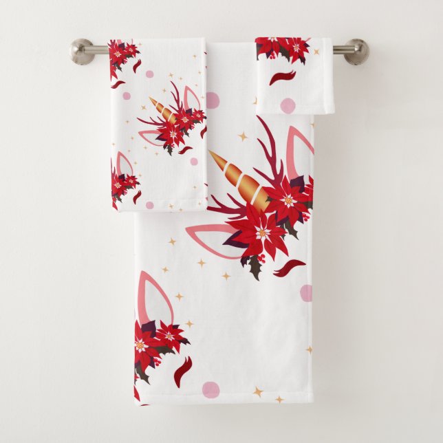 Magical Unicorn Bath Towel Set (Insitu)
