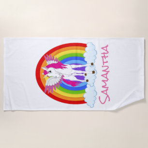 Magical Unicorn Beach Towel! Towel