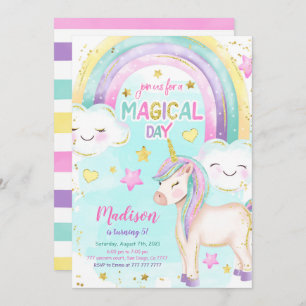 Magical Unicorn Birthday Invitation