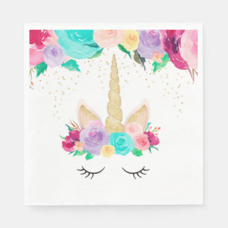 Magical Unicorn Birthday Party Baby Shower Napkins