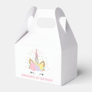 Magical Unicorn Birthday Party Favour Box. Box