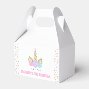 Magical Unicorn Birthday Party Favour Box. Favour Box