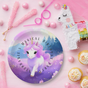 Magical Unicorn Birthday Party Paper Plates