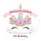 Magical Unicorn Birthday Party Thank You Stickers