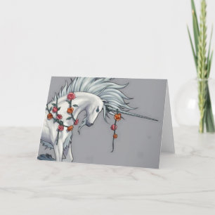 Magical Unicorn Blank Greetings Card