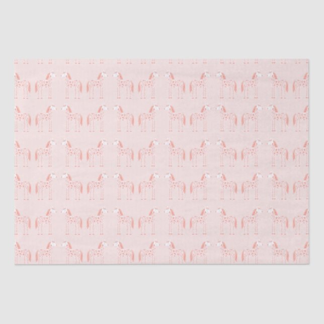 Magical Unicorn Blush Pink Tissue Paper (Front)
