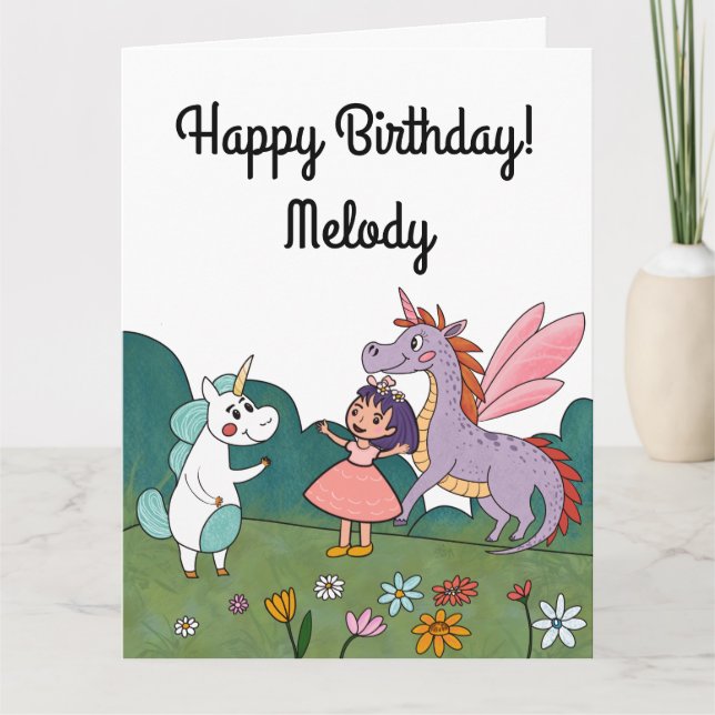 Magical Unicorn Card (Front)