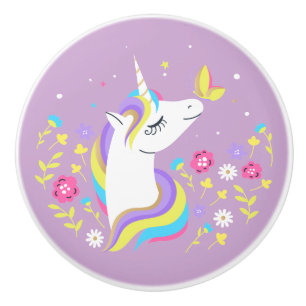 Magical Unicorn Ceramic Knob
