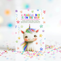 Magical Unicorn Colourful Fun Birthday Party