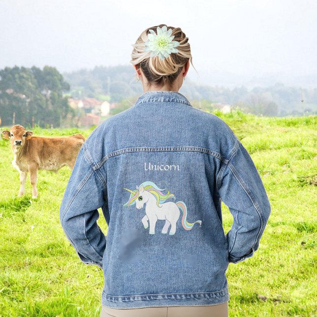 Magical Unicorn Denim Jacket (Creator Uploaded)