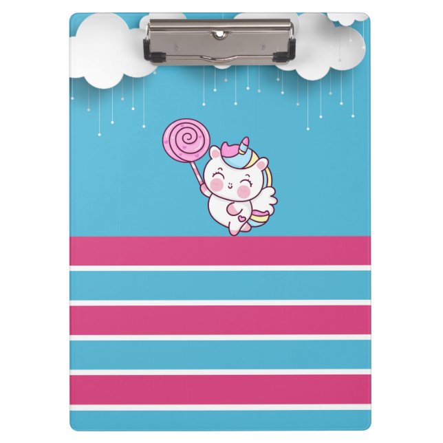 Magical unicorn design  clipboard (Front)