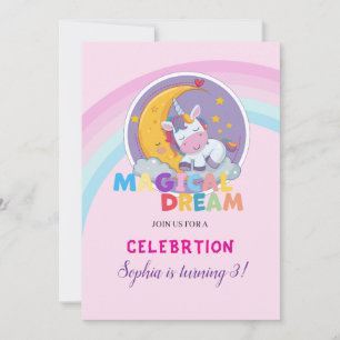 Magical Unicorn Dream Invitation