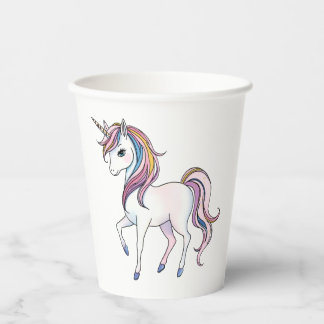 Magical Unicorn Dreams - Whimsical Fantasy Design Paper Cups